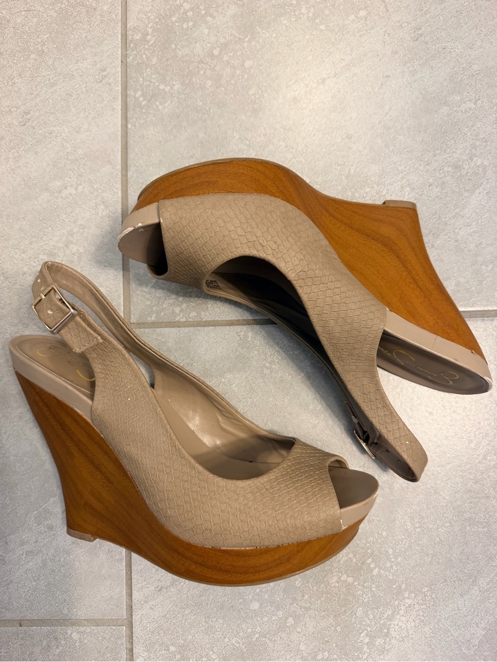 Jessica Simpson wedge heels